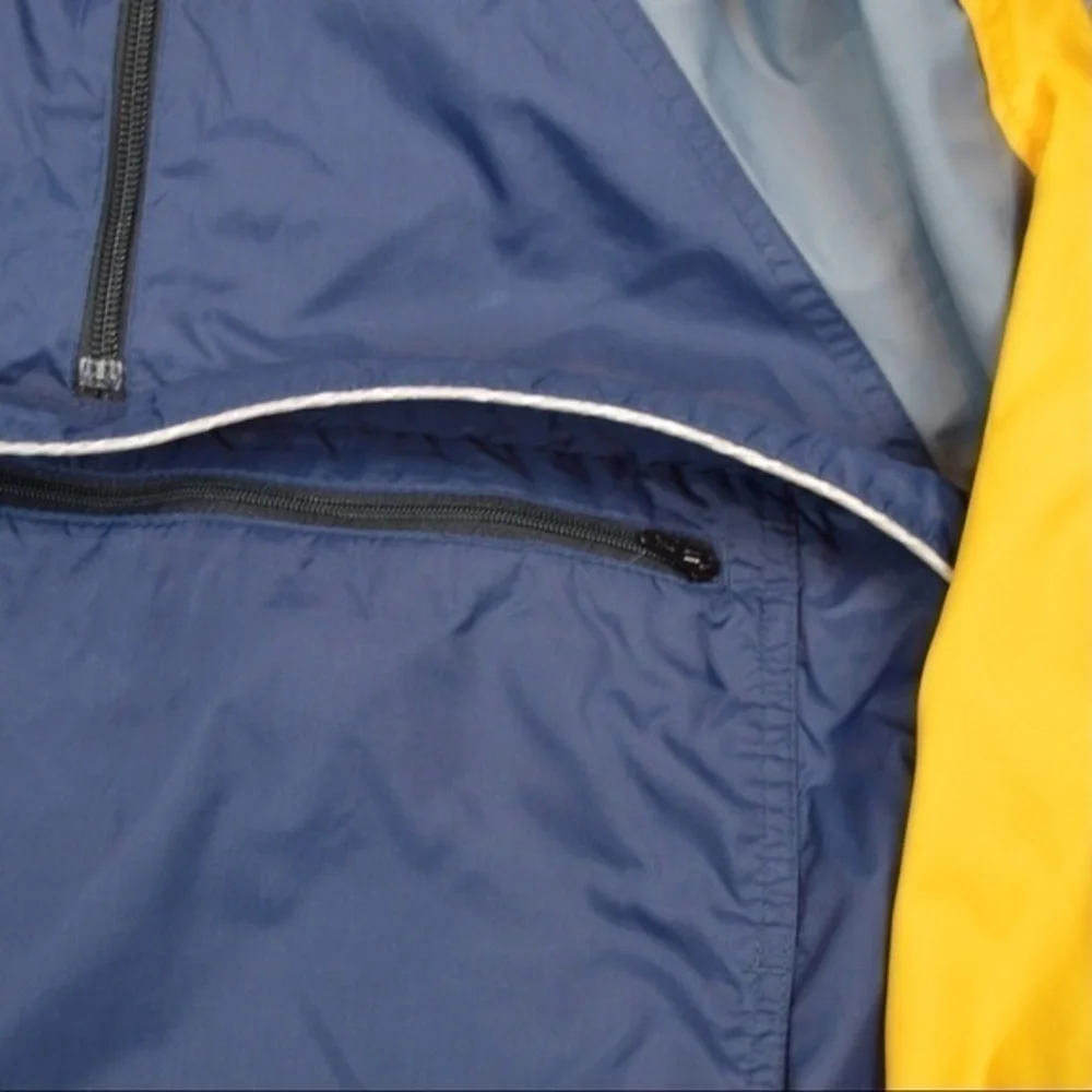 Old Navy Colorblock 1/4 Zip‎ Pullover Hooded Windbreaker Kangaroo Pocket Size 6